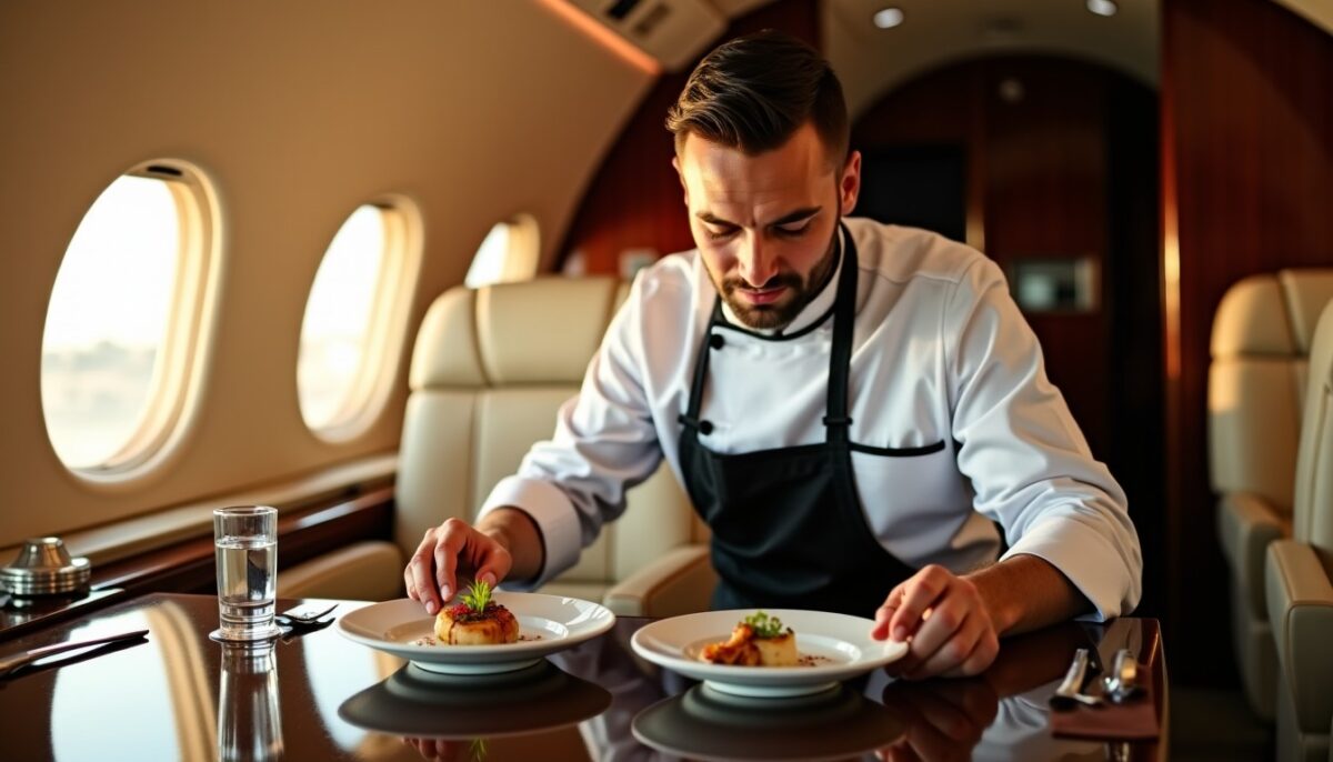 Guide pratique pour engager un chef à domicile lors d&rsquo;un repas en avion