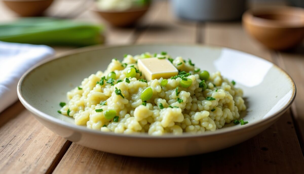 Guide gourmand : Réaliser un risotto crémeux aux poireaux étape par étape